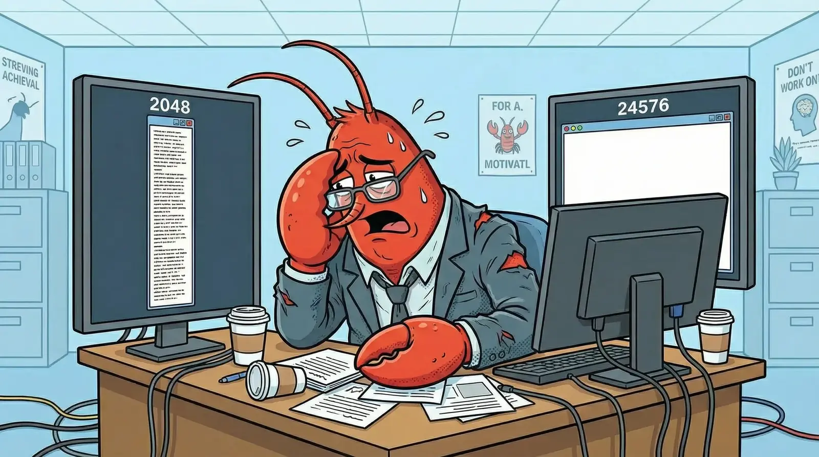 OpenClaw Ollama context window default 2048 vs required 24576 tokens comparison