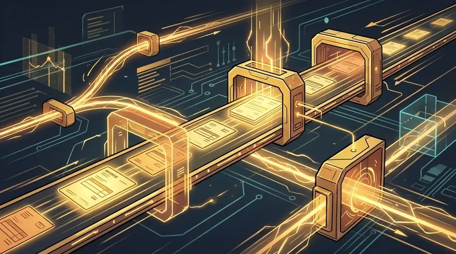 AI workflow automation illustration